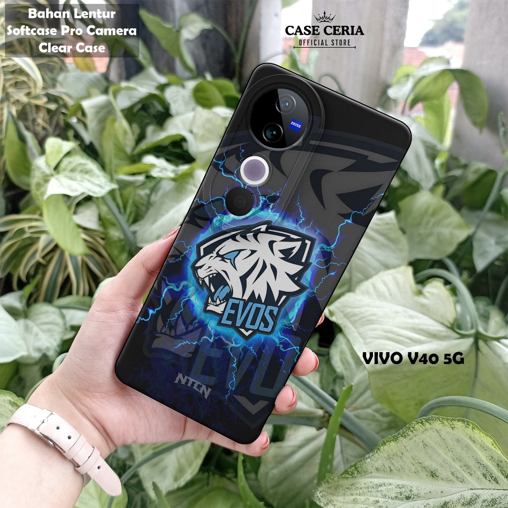 เคส HP สําหรับ Vivo V40 5G – EV0S Esports Motif Phone Case - Vivo V40 5G Pro Camera Softcase – ซิลิโ