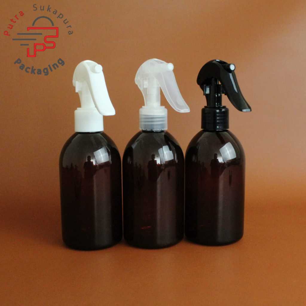 ขวดทริกเกอร์รูปไข่สีน้ําตาล 250 มล. / ขวดสเปรย์ทริกเกอร์สีเหลืองอําพัน 250 มล. คอทริกเกอร์ 24 รุ่น i