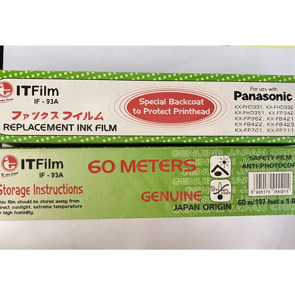 MESIN Carbon FAX IT Film IF93A/Ribbon Toner Fax Machine/ฟิล์มหมึกทดแทน | Kx-Fhd353, Kx-Fhd352. Kx-Fp