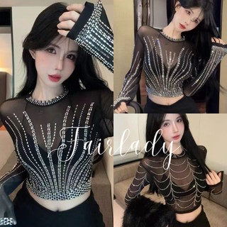 [READY STOCK FAIRLADY] All size Black Inner/Bodysuit TOP Nerawang