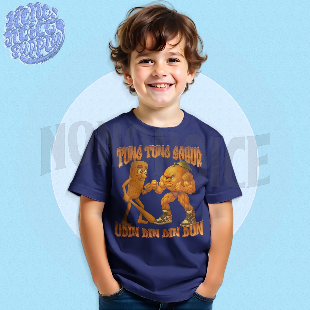 เสื้อยืดเด็ก Anomali Udin Din Dun Tungtung Sahur / เสื้อเด็ก Tung Sahur Anomali Udin din Dun