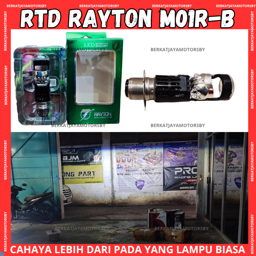 CAHAYA RAYTON RTD H6 LED รถจักรยานยนต์ไฟหน้า M01RA และ M01RB และ M01RS BILED LIGHT UNIVERSAL MOTORCY