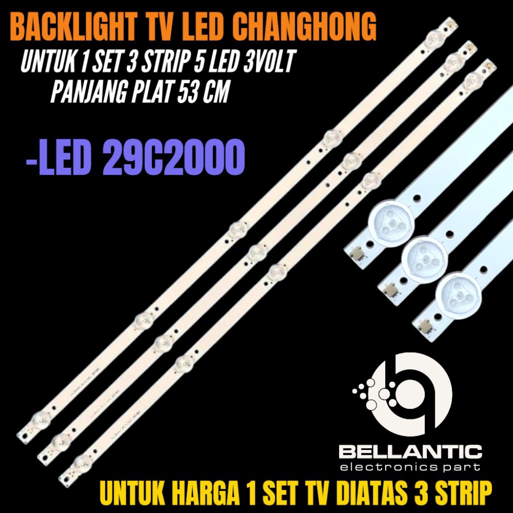 CHANONG 29 INCH LED TV BACKLIGHT LED-29C2000 29 INCH LED TV BACKLIGHT