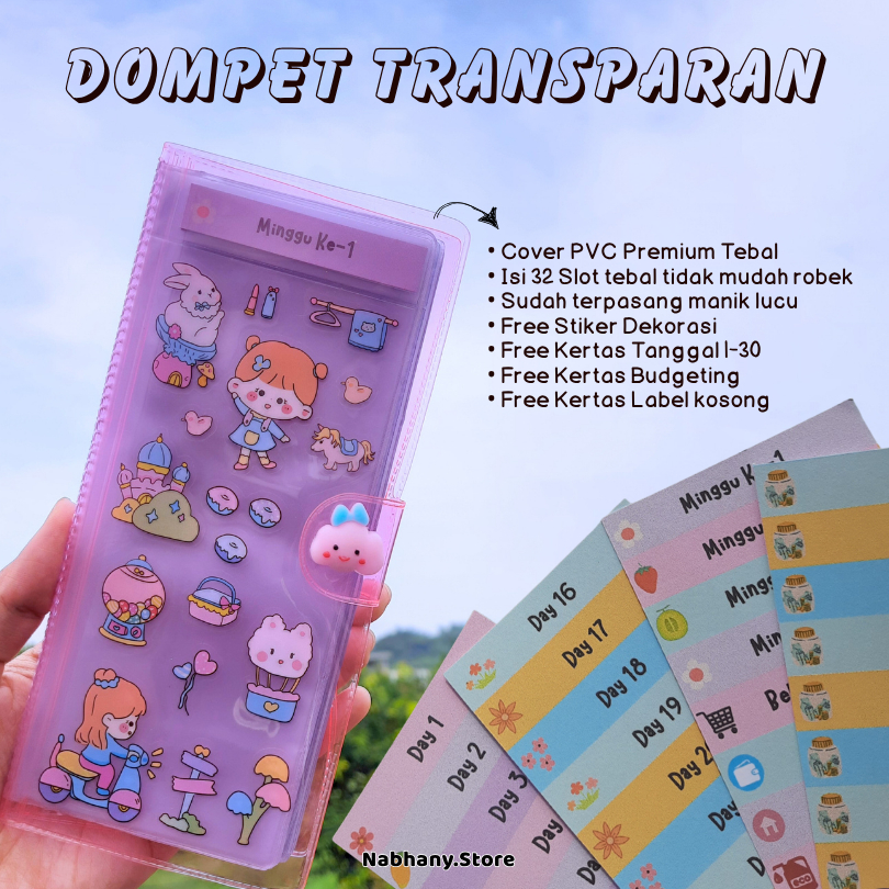 SMART WALLET / PREMIUM PVC FINANCIAL DISIPLINE WALLET FREE DATE PAPER & BUDGETING