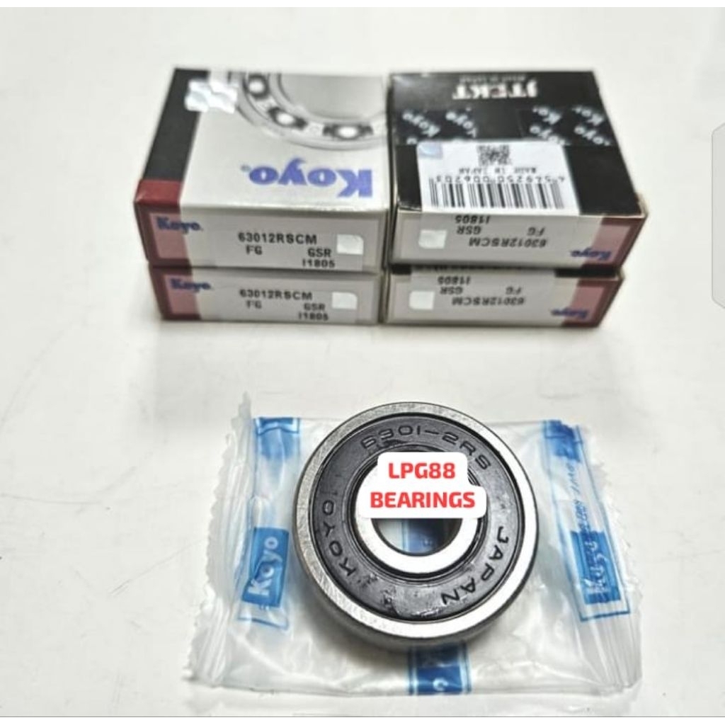 BEARING 6301 2RS KOYO หมวกยาง 63012RS