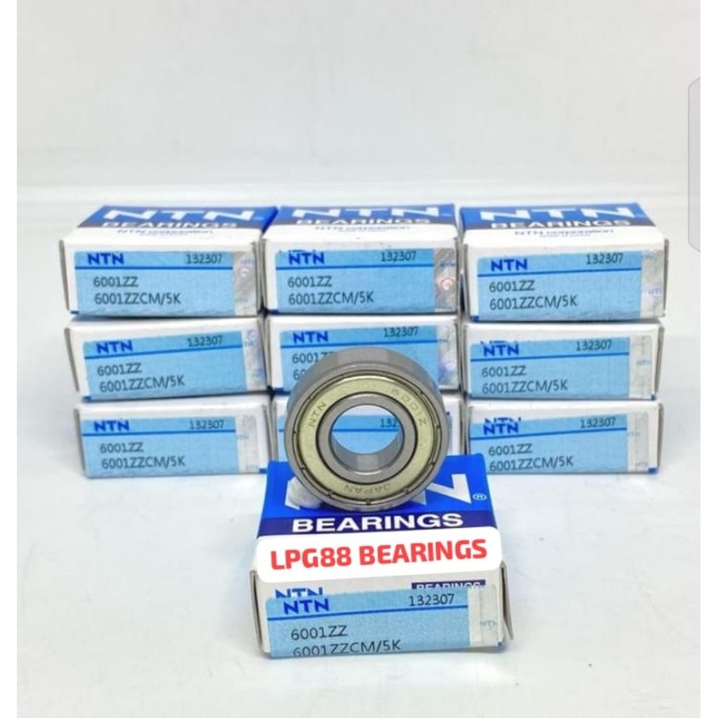 BEARING 6001 ZZ NTN ฝาครอบเหล็ก 6001ZZ