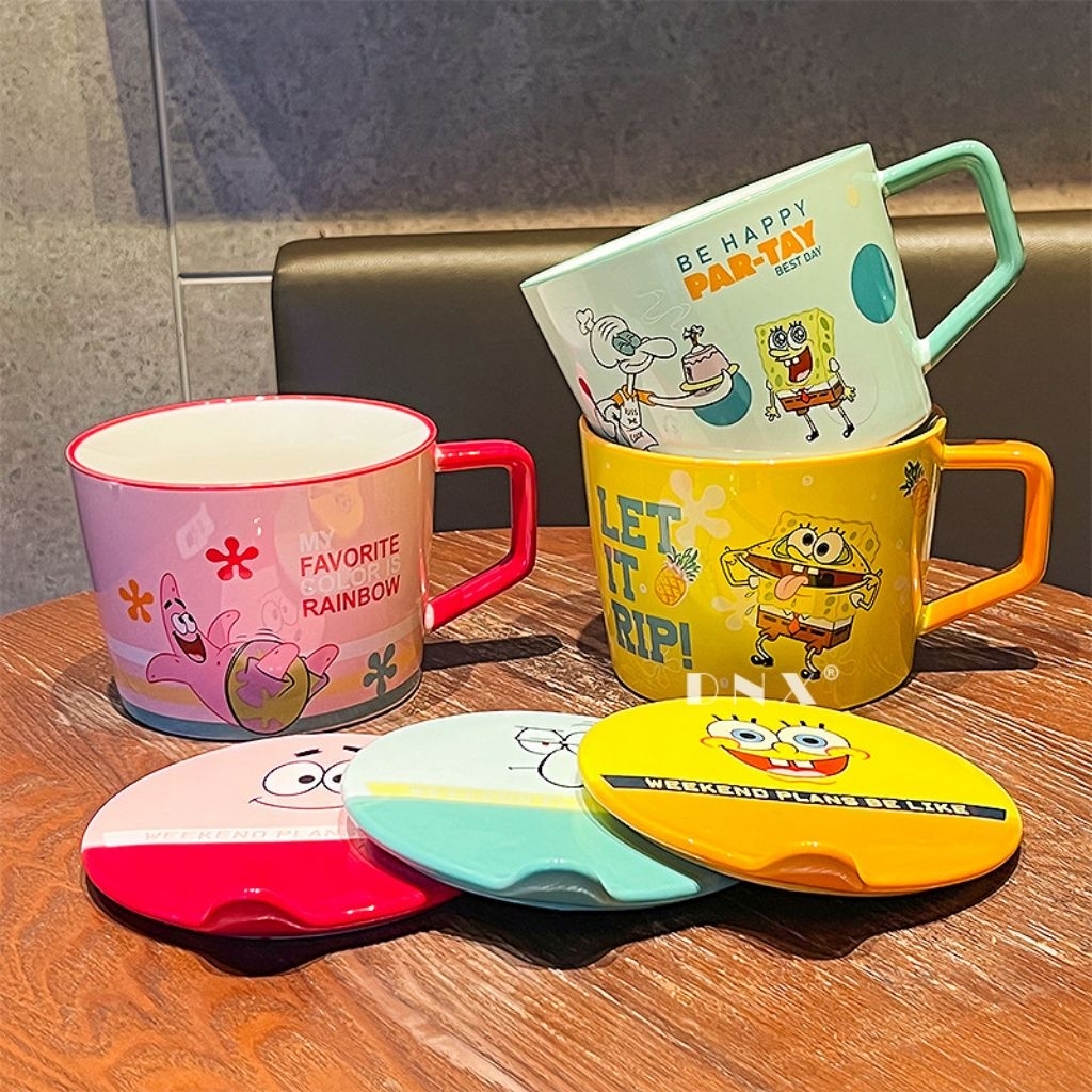 YT Spongebob Ceramic Bowl / Noodle Pot / Ceramic Bowl 1L Bikini Bottom