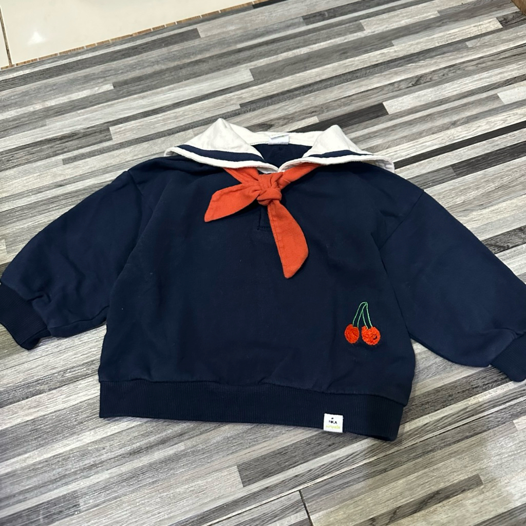 CN คอกลม เสื้อฮู้ด เสื้อกันหนาว กะลาสีคอปก เด็กผู้หญิง ขนาด 6-12 เดือน | ชอบใหม่