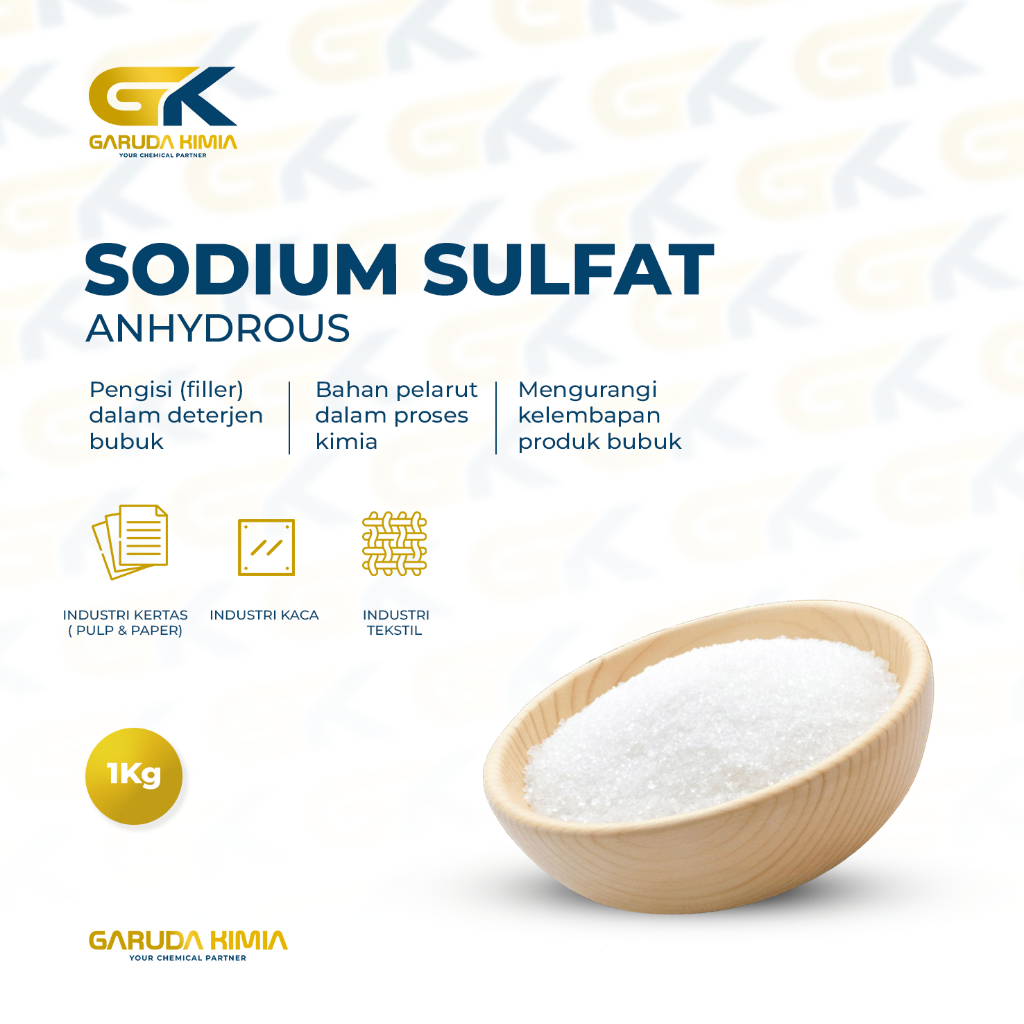 Sodium Sulfate 1Kg Ex IBR / Na2SO4 / Sodium Sulfate By Garuda Kimia