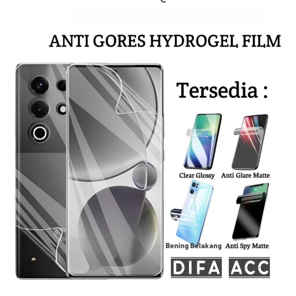 HYDROGELฟิล์มHD CLEAR BLUE MATTEสําหรับVIVO V40 V40 LITE V30 V30 PRO V30E V29 V29 5G V17 V19 V17 PRO