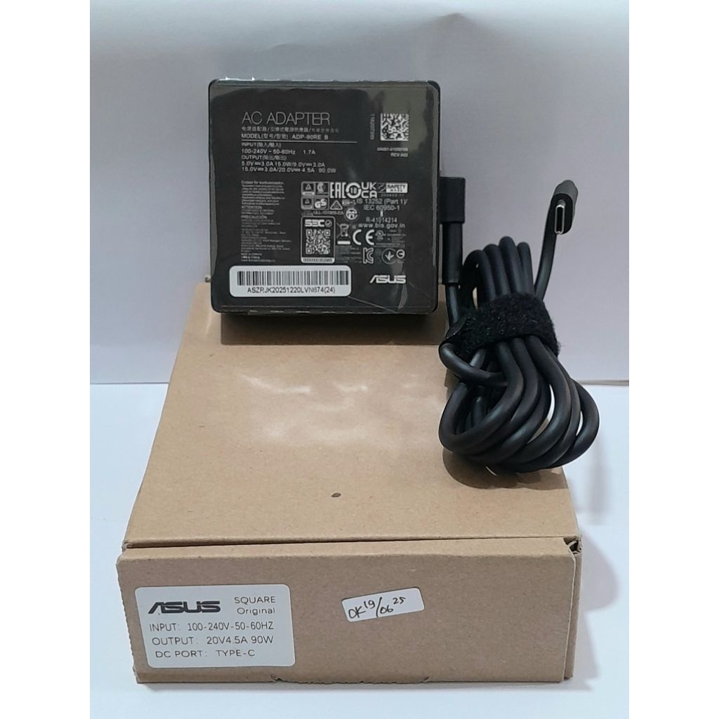 ASUS 20V 4.5 TYPE C 90W ADAPTER + สายไฟ