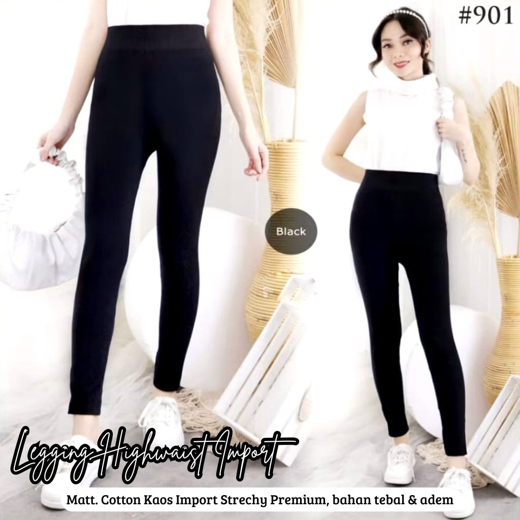HW Import Leggings / KNY 901 SKR 901 Leggings Cotton เสื้อยืดหนา เท่ๆ พรีเมี่ยม
