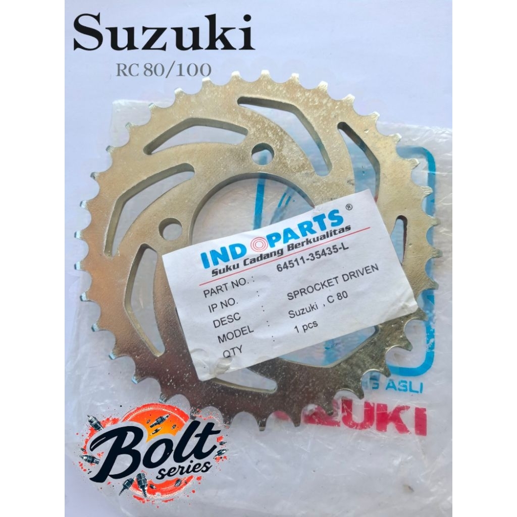 เกียร์หลัง RC 80 RC 100 - อะไหล่แท้สําหรับรถจักรยานยนต์ใต้กระดูก