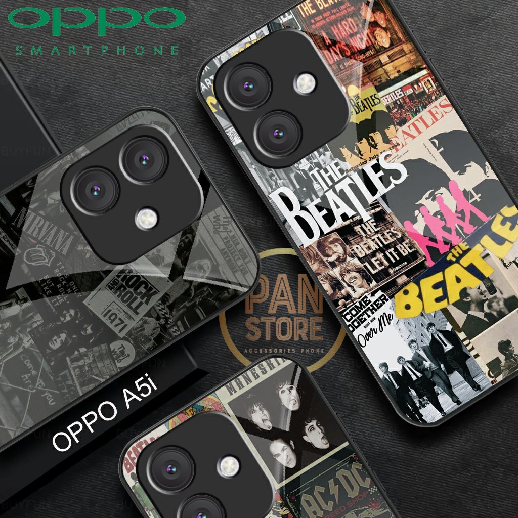 Softcase Glass Case สําหรับ Oppo A5i เคสและตัวป้องกันกล้อง Oppo A5i Casing hp