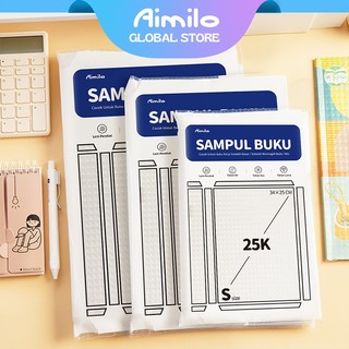 Aimilo Sampul Buku Plastik PVC Tahan Air Sampul Plastik Lks Film Pelindung Buku Tulis 10 Lembar