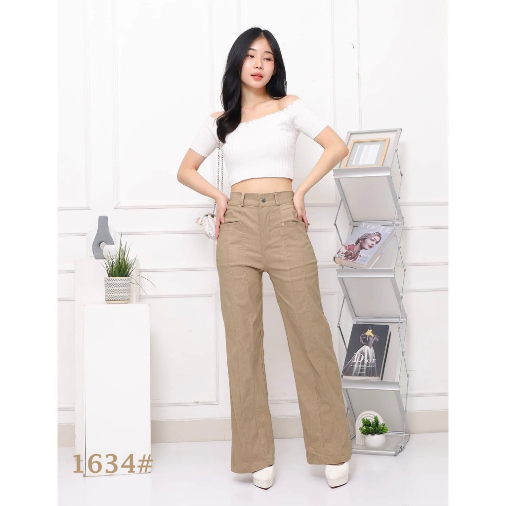 HAPPY SHOP - SKY MODE WOMENS PANTS 1634 SOFT JEANS PREMIUM SUPER COOL