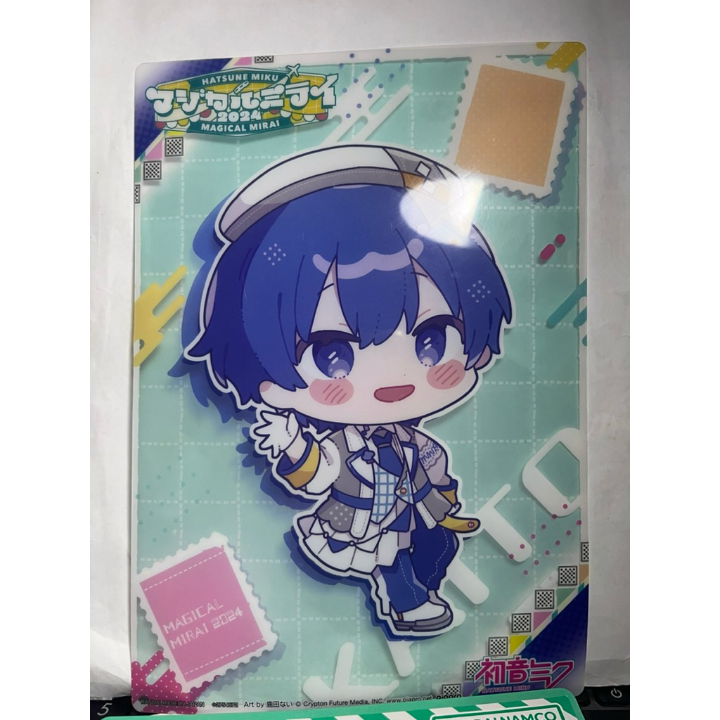 KAITO Vocaloid Clear Visual โปสเตอร์ Hatsune Miku Magical Mirai 2024 gachapon Vocaloid Project Sekai