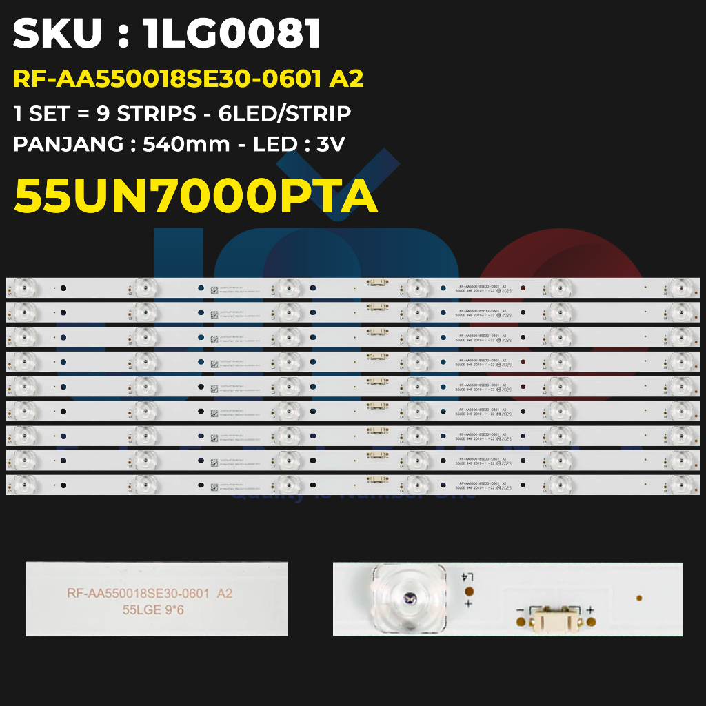 LG ไฟแบ็คไลท์ทีวี 55 นิ้ว 55UN7000PTA RF-AA550018SE30-0601 A2