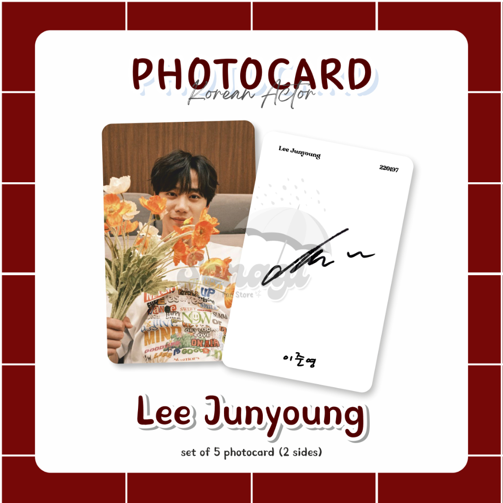 [5 ชิ้น] LEE JUNYOUNG SET PHOTOCARD UNOFF ACTIVATOR KOREA KDRAMA WEAK HERO Vol.2