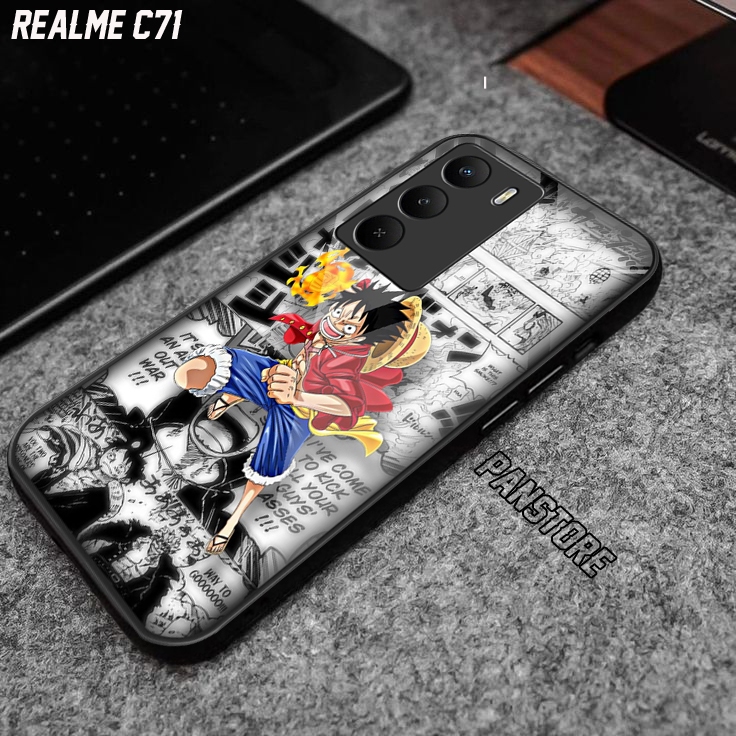 Softcase Glossy Glass Realme C71 เคสโทรศัพท์มือถือ HP อุปกรณ์เสริม Realme C71 Panstore เคสโทรศัพท์มื