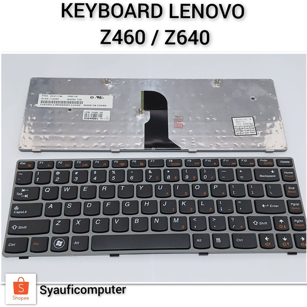 คีย์บอร์ด LENOVO Z460 / Z640 คีย์บอร์ด Lenovo Ideapad Z460 Z460a Z465 Z460g Z450 Z465a Z465g