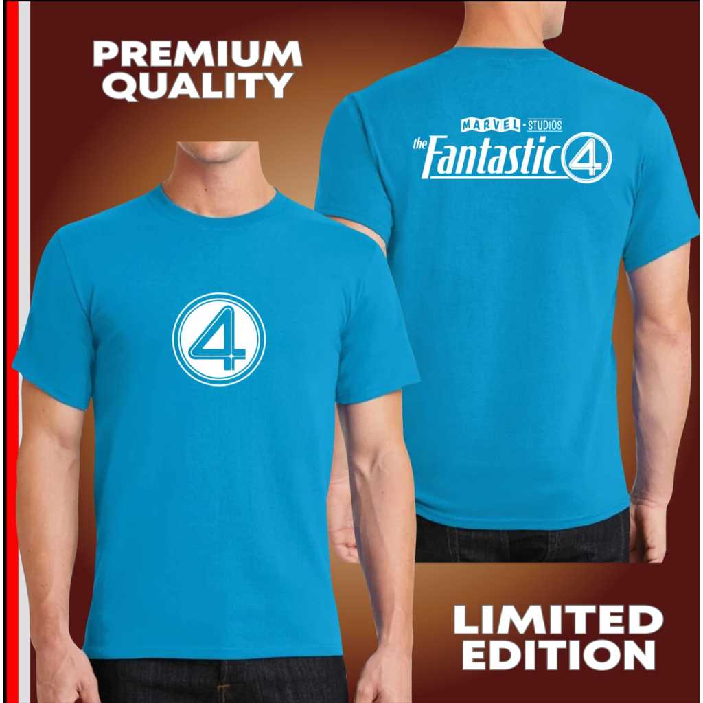The Fantastic 4 Four First Step 2025 เสื้อยืดคอลเลกชันอย่างเป็นทางการล่าสุดเสื้อยืด Unisex Oblong S 