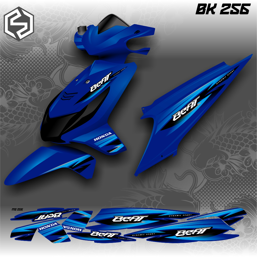 HONDA BEAT CARBU ICON RACING STRIPING THAILAND VARIATIONS BK 256 / BK 264