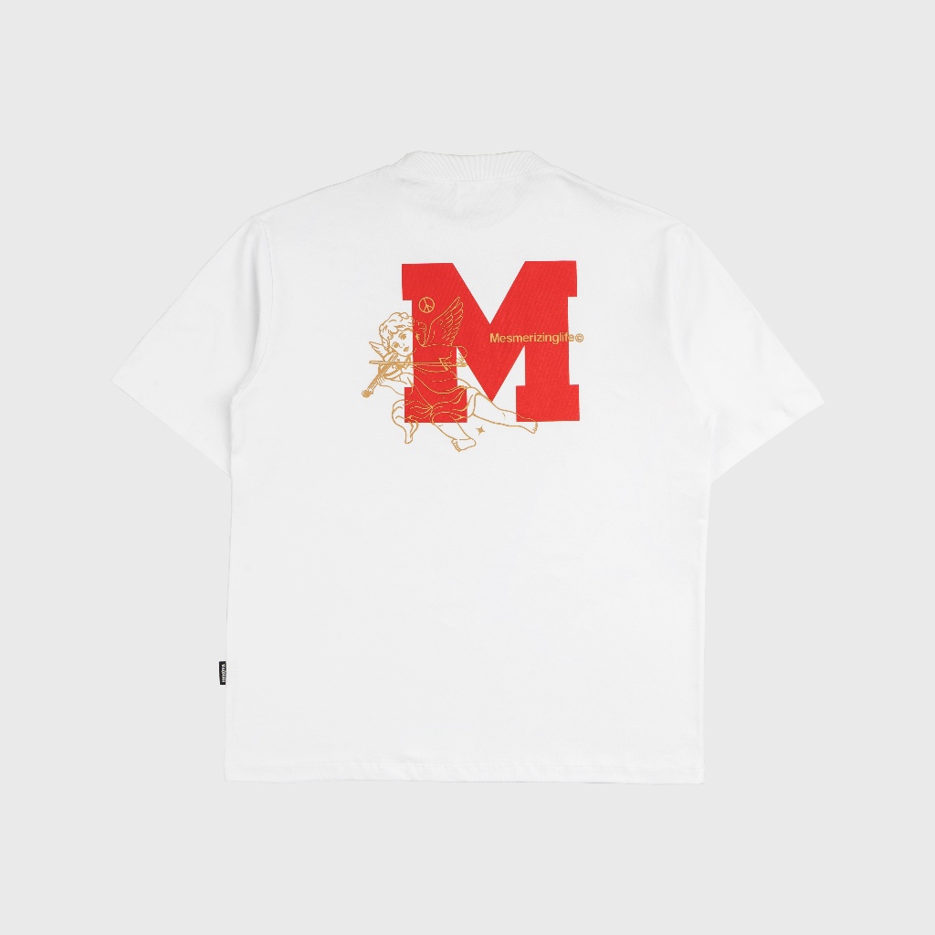 Magma Kaos Oversize Fusion 04 Cotton 16s Tshirt Oversize White Magma เครื่องแต่งกาย