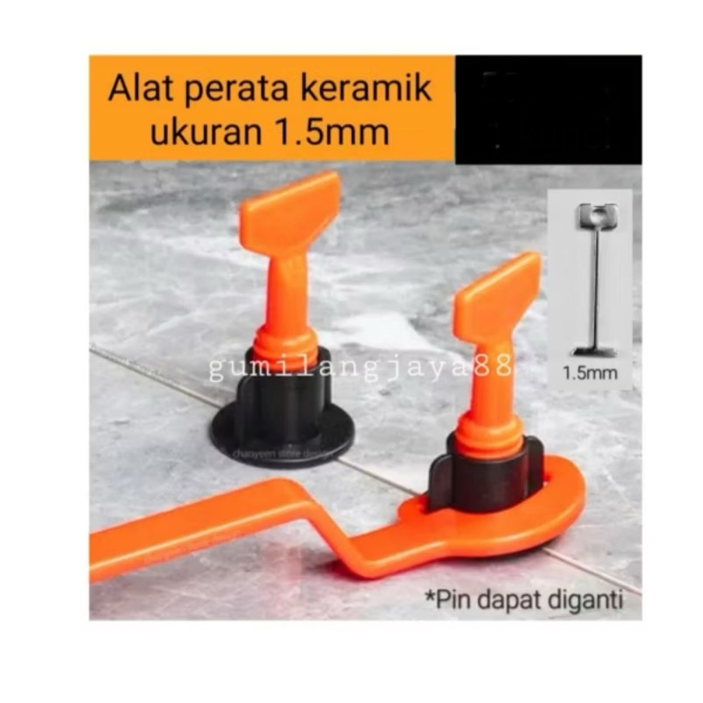 Reusable Tile Leveling รุ่นโรตารี่ เครื่องมือปรับระดับสําหรับยาแนวหินแกรนิตเซรามิก spacer ระยะ 1.5 ม