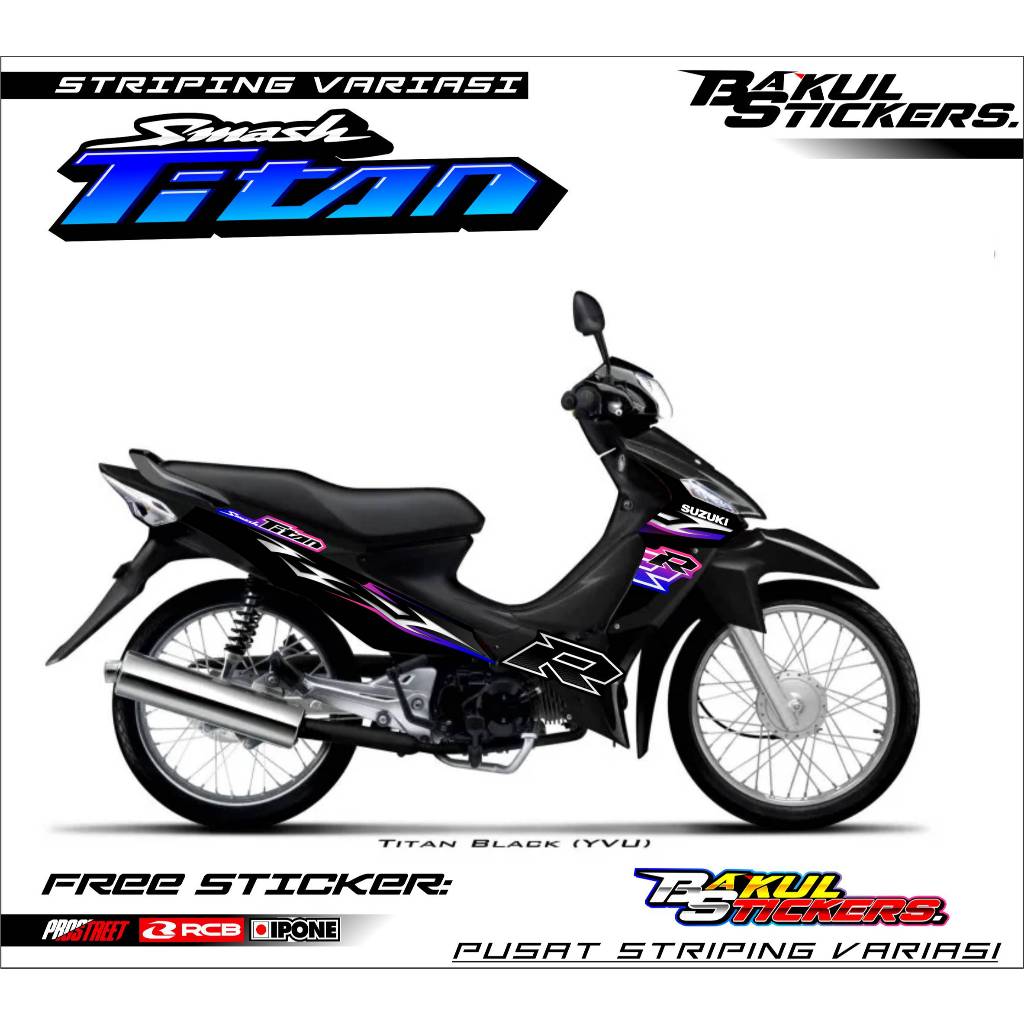 SUZUKI SMASH TITAN VARIATION STRIPING / SUZUKI SMASH TITAN MOTORCYCLE VARIATION STICKER LIST