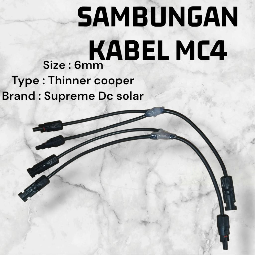 (PAIR) สายต่อขนานขั้วต่อ PV mc4 2 in 1