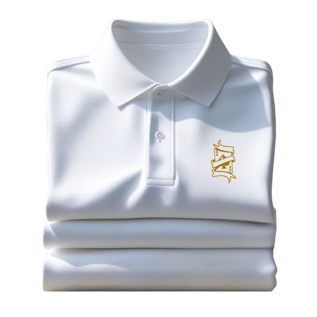 AS gold เสื้อโปโลแขนสั้นคุณภาพพรีเมี่ยมสําหรับผู้ชายและผู้หญิง Unisex S-3XL