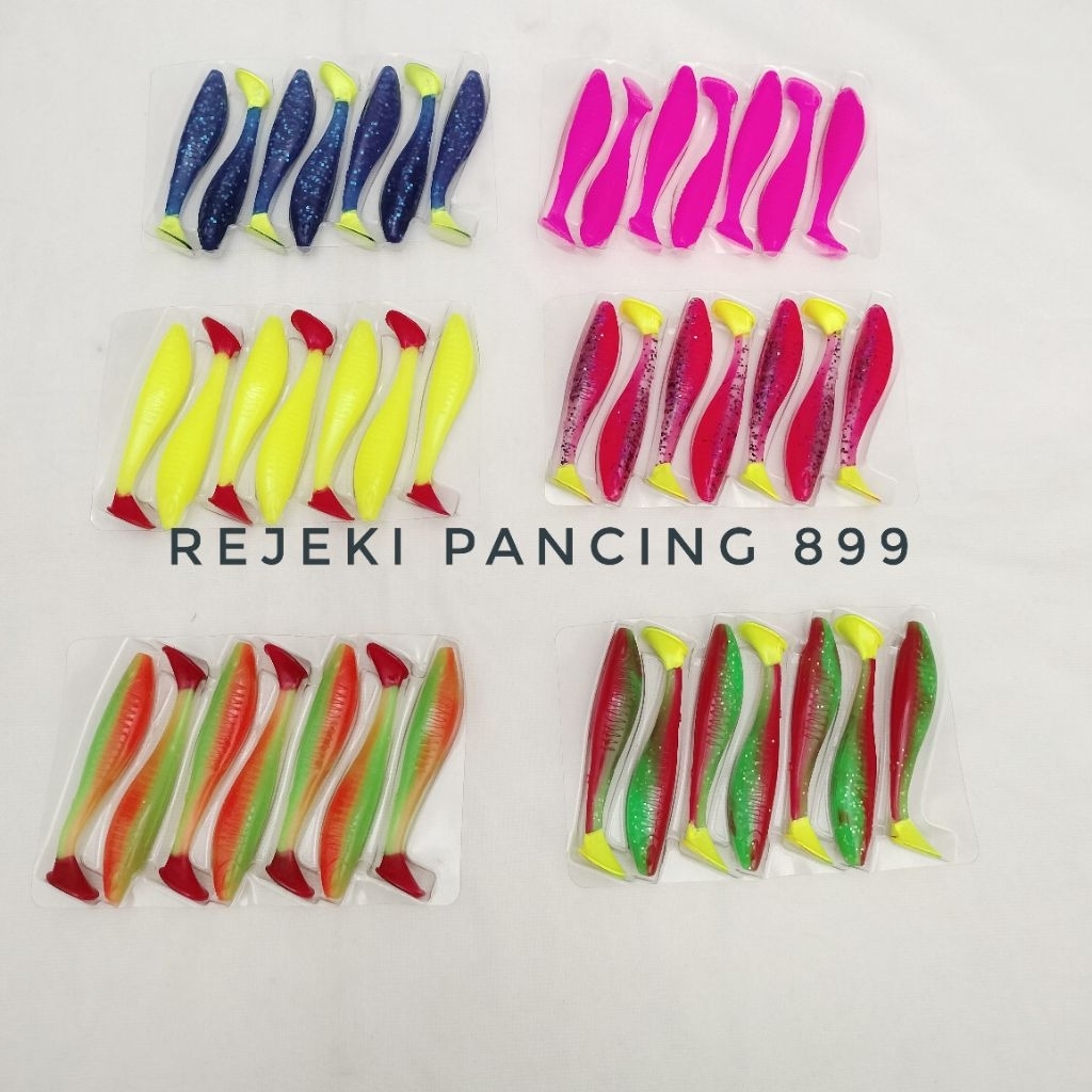 Soft Lure Paddle Pop เหยื่อตกปลา 8 ซม.เนื้อหา 7 PREMIUM / rep Ozmy Paddle pop / เหยื่อตกปลา