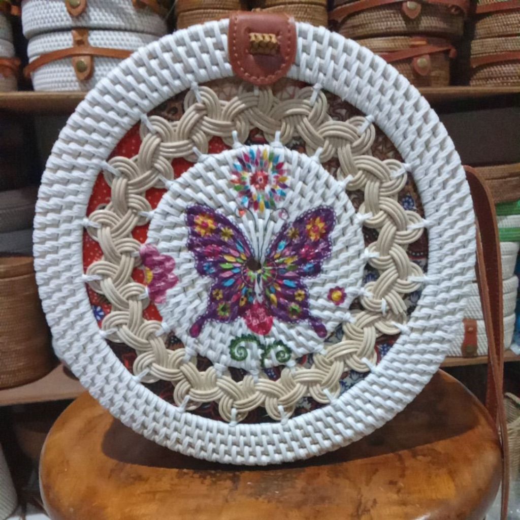 RATTAN BAG PICTURE/DECO RATTAN BAG GENDIT 20CM