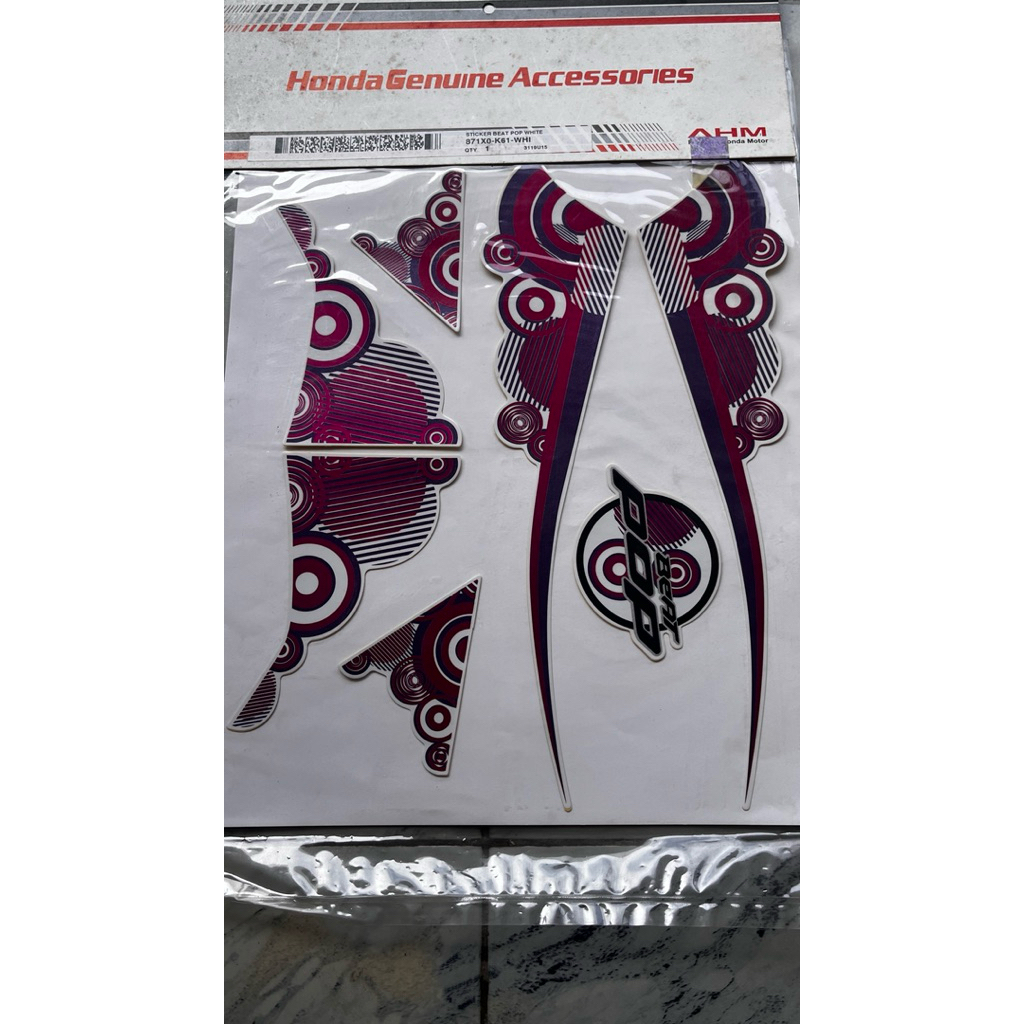 871X0-K61-Whi Sticker Beat Pop White