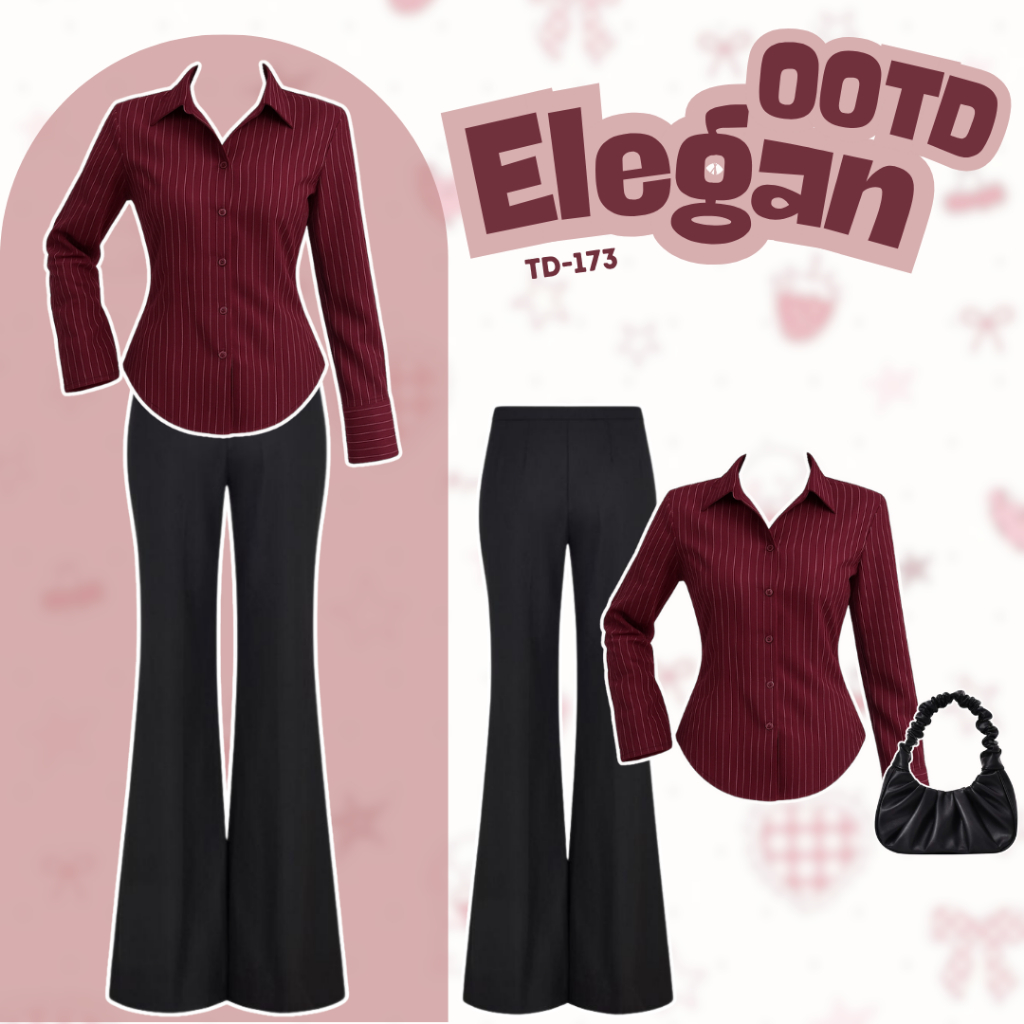 KEMEJA Urbanstreetwear - ชุดเดียวสําหรับผู้หญิง สไตล์เกาหลี อินเทรนด์ มาพร้อม [เสื้อแขนยาว + กางเกง 