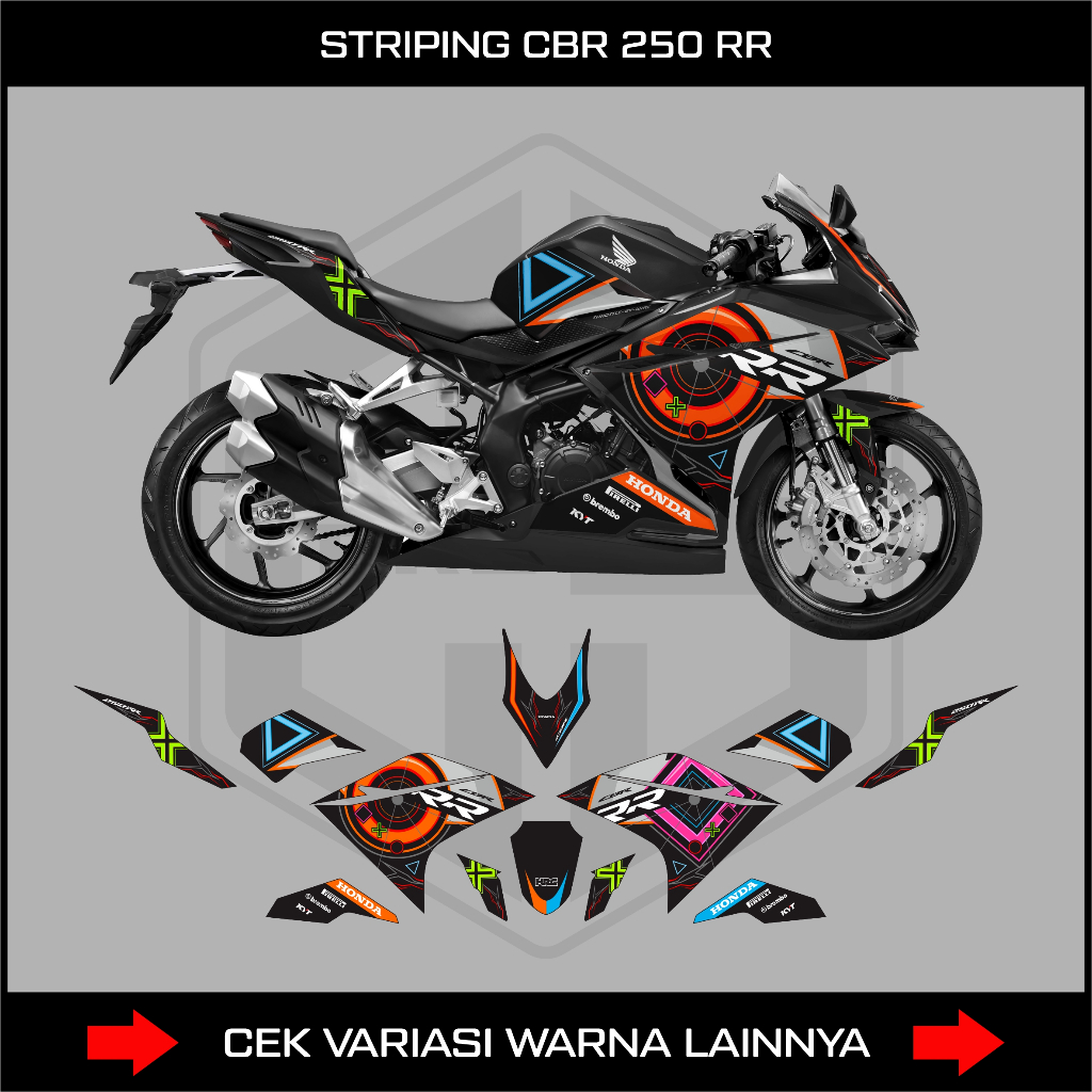 สติ๊กเกอร์ STRIPING CBR 250RR OLD 2020 / DECAL VARIATION HONDA CBR 250 RR OLD