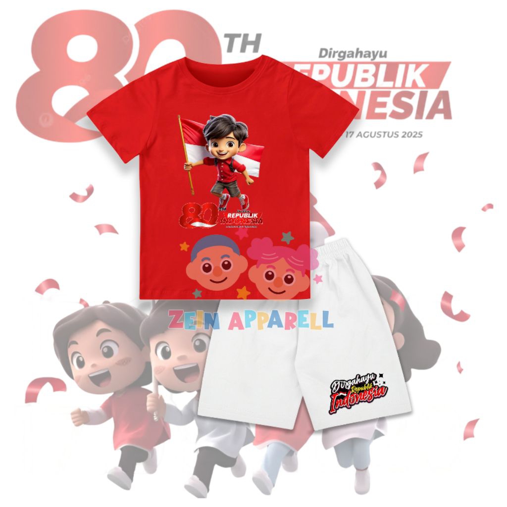 80th Anniversary of Indonesia Childrens Fashion / 80th Anniversary of Indonesia Childrens Clothes / 