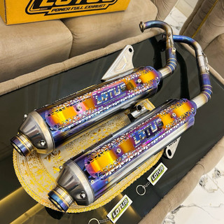 knalpot ORIGINAL LOTUS TYPE SR02 ( TAMENG UNGU )28-38 OUTE 38 STYLO160 Mio, Beat Fi, Beat new, vario 125/150 led new, aerox, nmax,scoopy knalpot sudah tinggal pasang