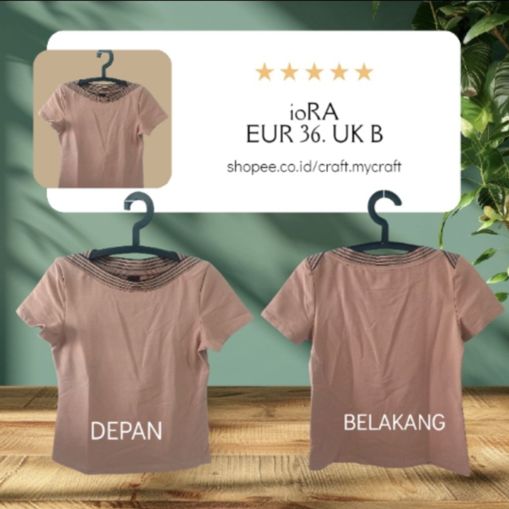 เสื้อท็อปผู้หญิง ioRA BRAND STRETCH ดั้งเดิม