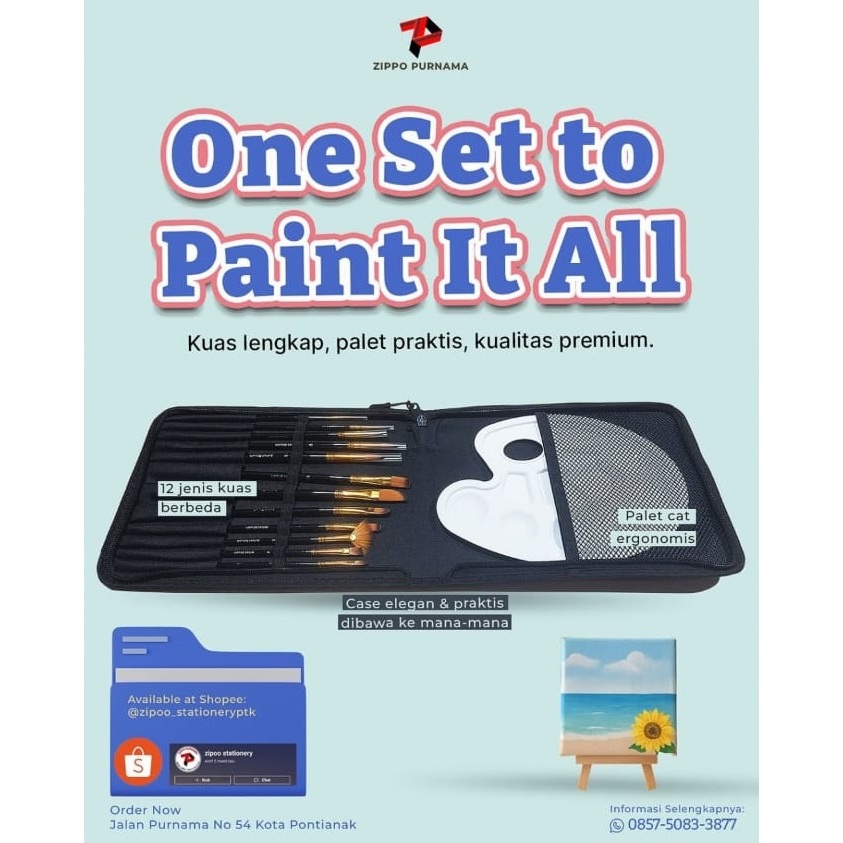 One Set Brush + Palette / Brush Set