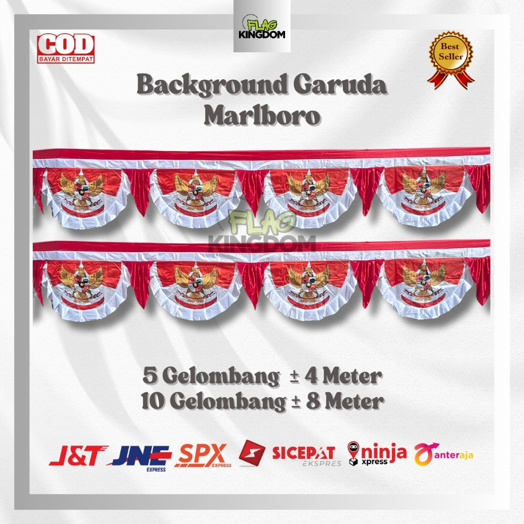 พรีเมี่ยม GARUDA MARLBORO BACKGROUND FLAG