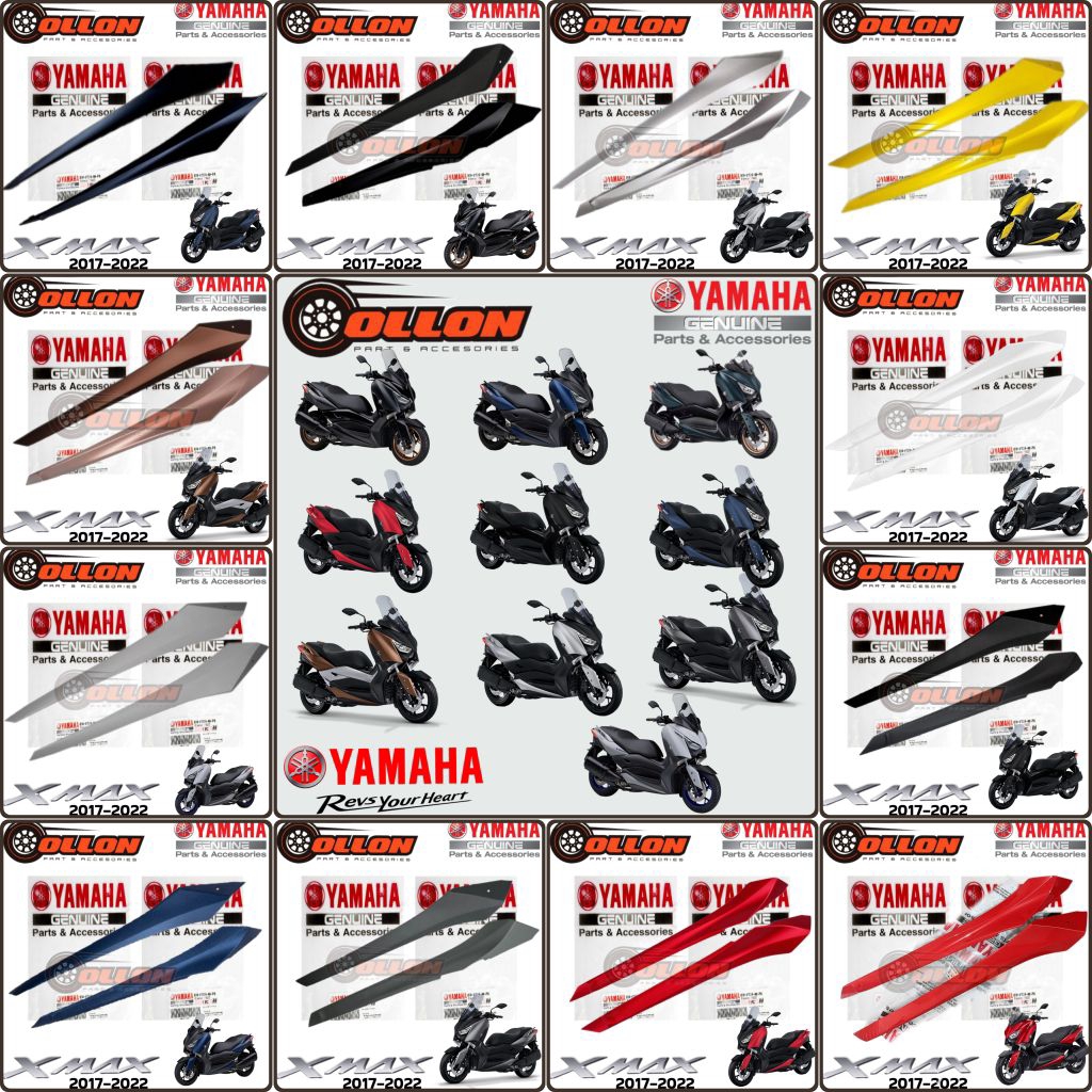 ด้านข้าง MOLE BOTTOM, BOTTOM COVER XMAX X-MAX 250 V1 เก่า ORIGINAL YAMAHA B74-F171L-00 B74-F171M-00 