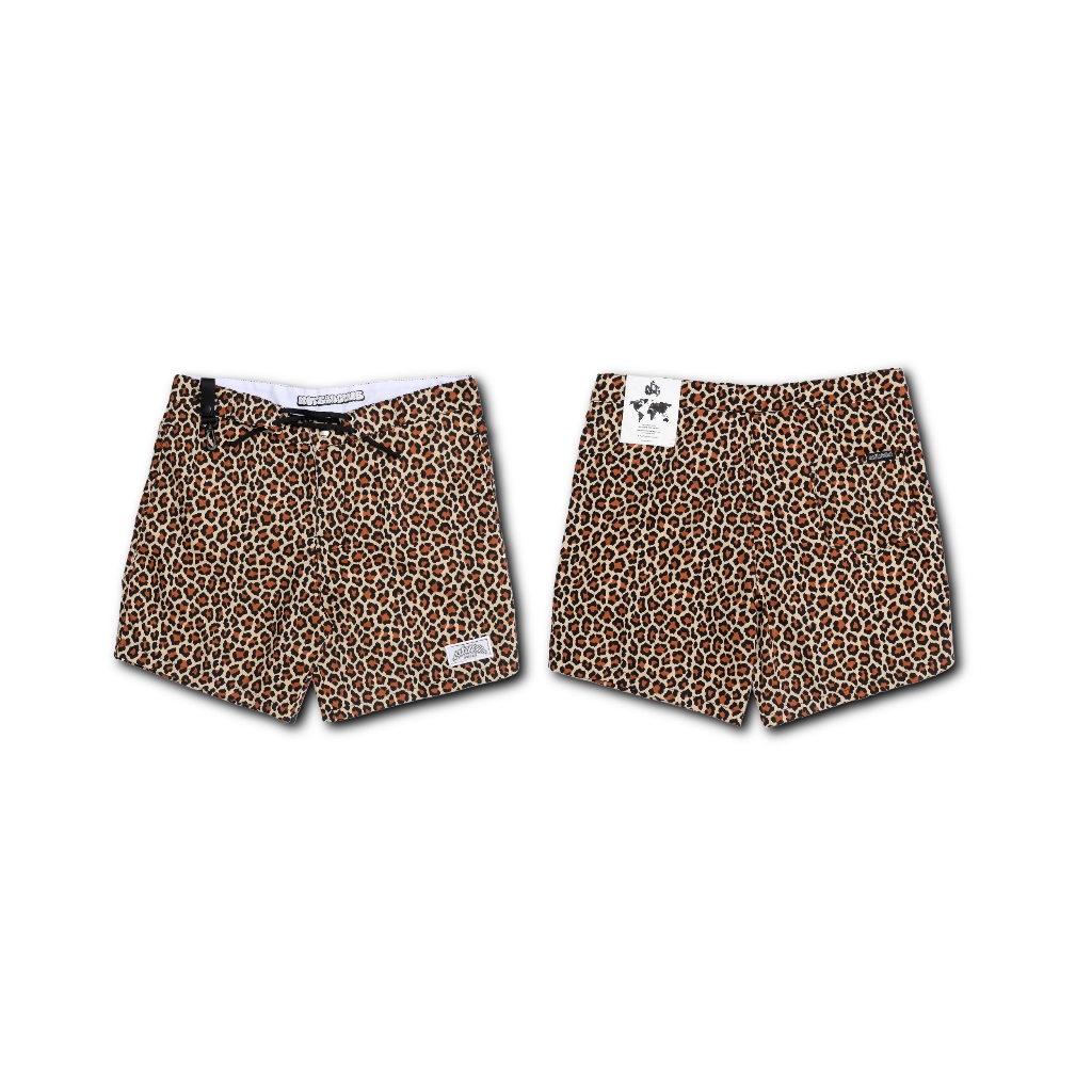 NOTBADCLUB -SHORTPANT CARBALE PATTERN - LEOPARD TWILL NBC SHORTS