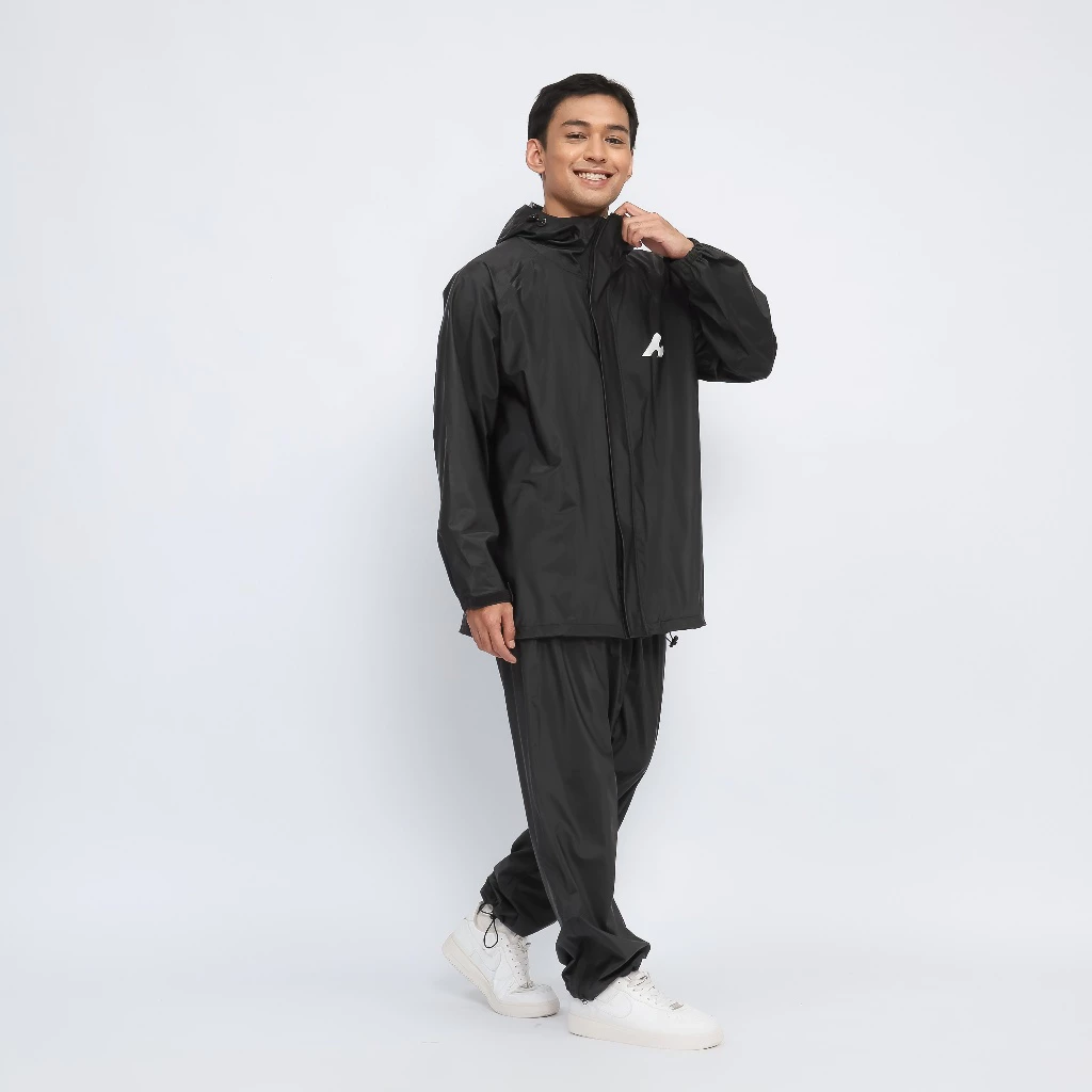 เสื้อกันฝน Hijasku ชุดกันฝน PVC หนาสำหรับชายหญิง thumbnail 7