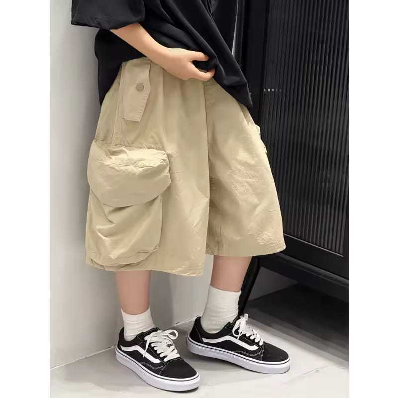 Stylish & Comfort Oversize Kids Cargo Shorts Korean Style Kids Oversize Cargo Shorts