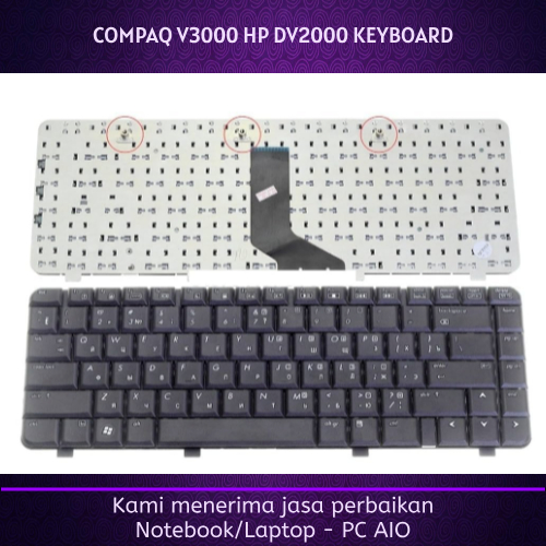 คีย์บอร์ด COMPAQ V3000 V3100 V3200 V3300 V3400 V3500 V3600 V3700 V3800 C700 HP dv2000 dv2100 dv2200 