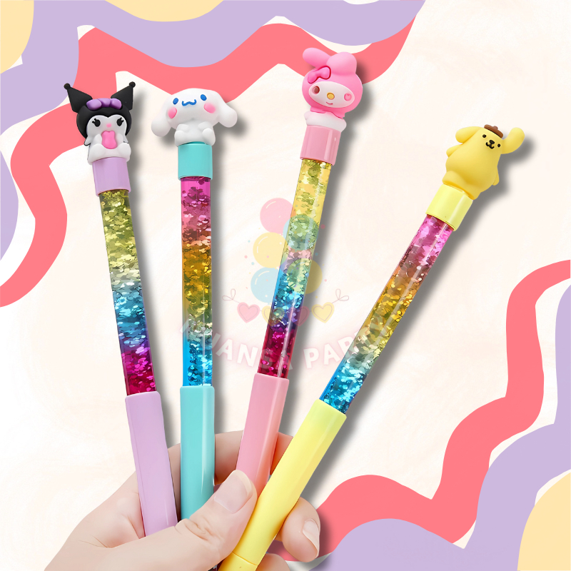 NP • ปากกาเจลทรายดูด ของเล่นกลิตเตอร์ Sanrio Motif Gel 0.38 มม. เครื่องเขียนโรงเรียน