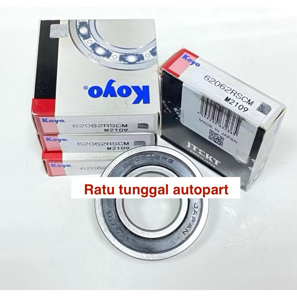 BEARING 6206 2RS KOYO หมวกยาง 62062RS KOYO JAPAN