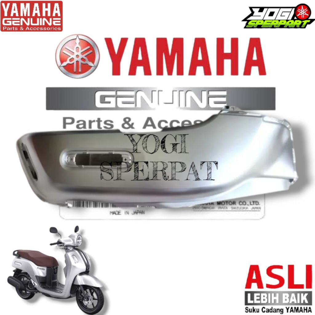 FAZZIO SILVER LEFT BODY COVER BEJ F1711 P3 ORIGINAL YAMAHA